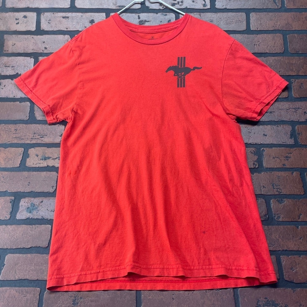 Ford Mustang 50th Anniversary T-Shirt Men's M Red 1964-2014 Car Collector Tee